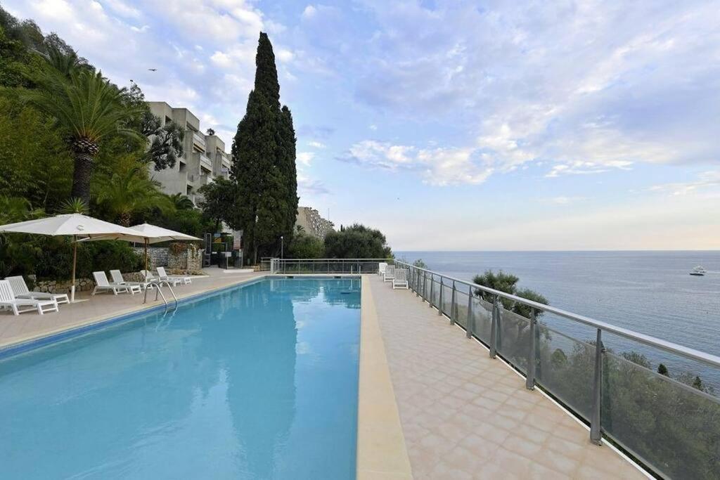 Grand Bleu, Appartamento Vista Mare E Monaco 罗克布吕讷-卡普马丹 外观 照片